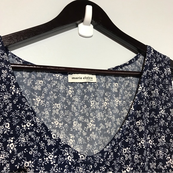 2 for $20 Marie Claire Floral Blue and White Dress. X-LARGE - Picture 8 of 9